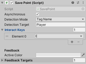 Save Point component